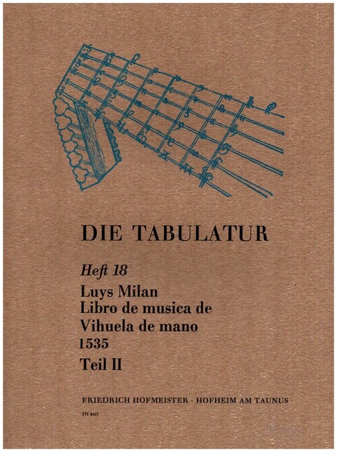 Vorderes Coverbild Libro de musica de vihuela de mano 1535 Teil 2 Fantasien 14-22