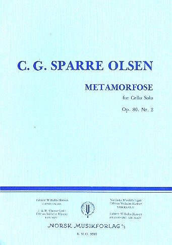 Vorderes Coverbild Metamorfose op.80,2