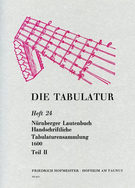 Vorderes Coverbild Nürnberger Lautenbuch Band 2