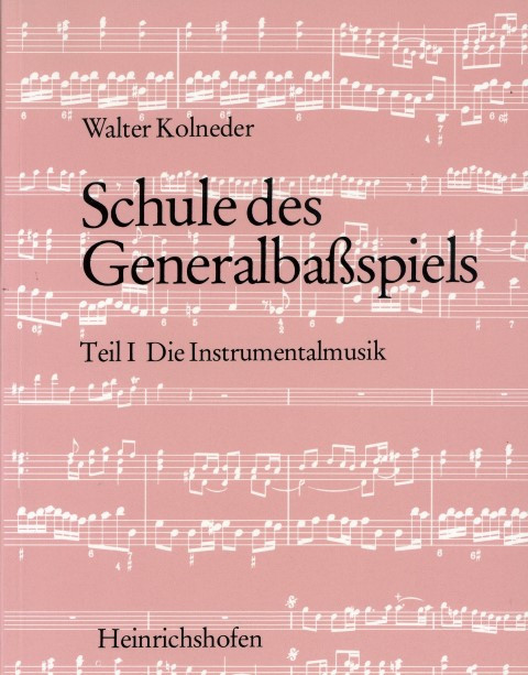 Vorderes Coverbild Schule des Generalbaßspiels