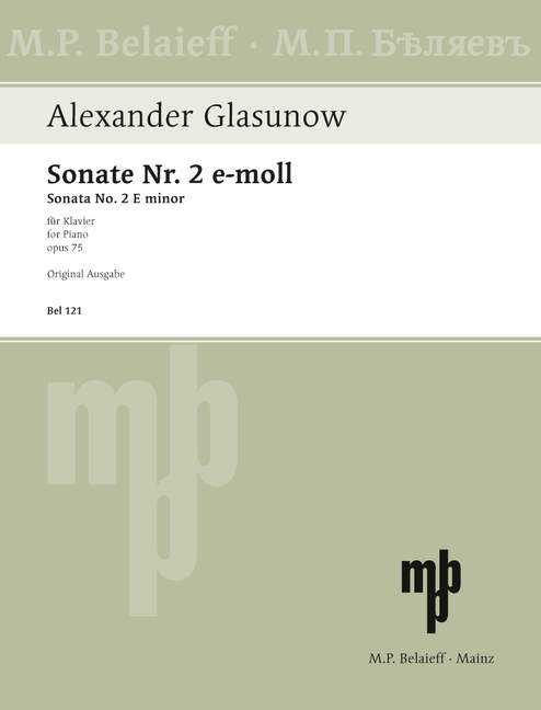 Vorderes Coverbild Sonate e-Moll Nr.2 op.75