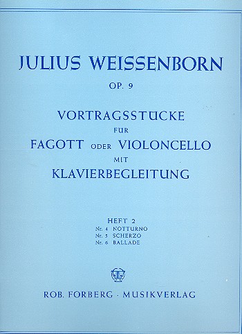 Vorderes Coverbild Vortragsstücke op.9 Band 2