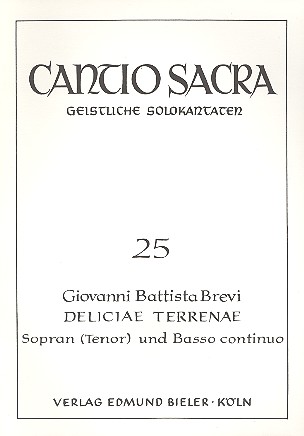 Vorderes Coverbild Deliciae terrenae für Sopran (Tenor)