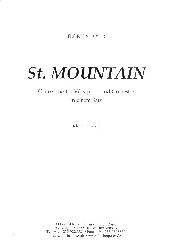 Vorderes Coverbild St. Mountain für Vibraphon und Orchester