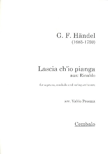 Vorderes Coverbild Lascia ch' io pianga