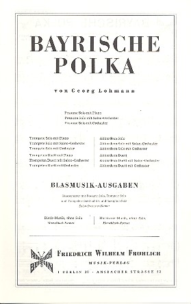 Vorderes Coverbild Bayrische Polka 