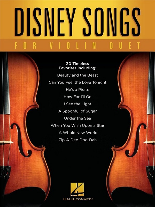 Vorderes Coverbild Disney Songs for Violin Duet: