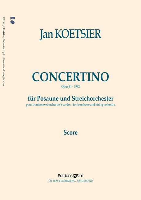 Vorderes Coverbild Concertino op.91 für