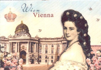 Vorderes Coverbild Brillenputztuch Vienna / Sisi 18 x 12,5 cm