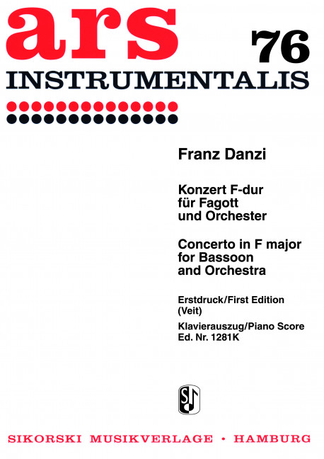 Vorderes Coverbild Konzert F-Dur für Fagott und