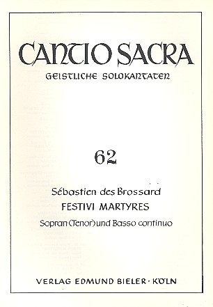 Vorderes Coverbild Festivi martyres für Sopran (Tenor)