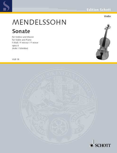 Vorderes Coverbild Sonate f-Moll op. 4