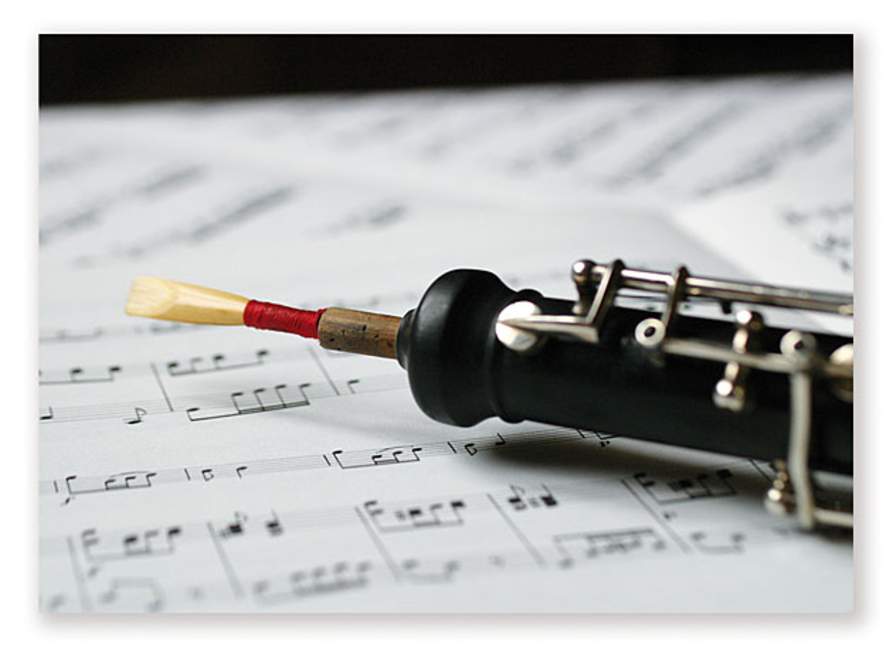 Vorderes Coverbild Postkarte Oboe