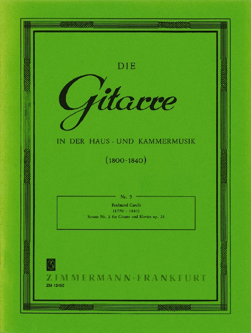 Vorderes Coverbild Sonate Nr.2 op.21 für