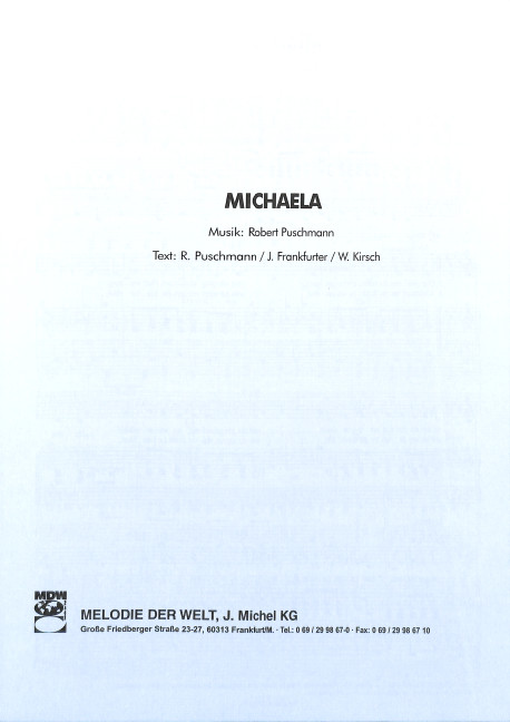 Vorderes Coverbild Michaela