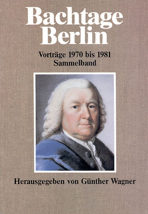 Vorderes Coverbild BACHTAGE BERLIN VORTRAEGE 1970