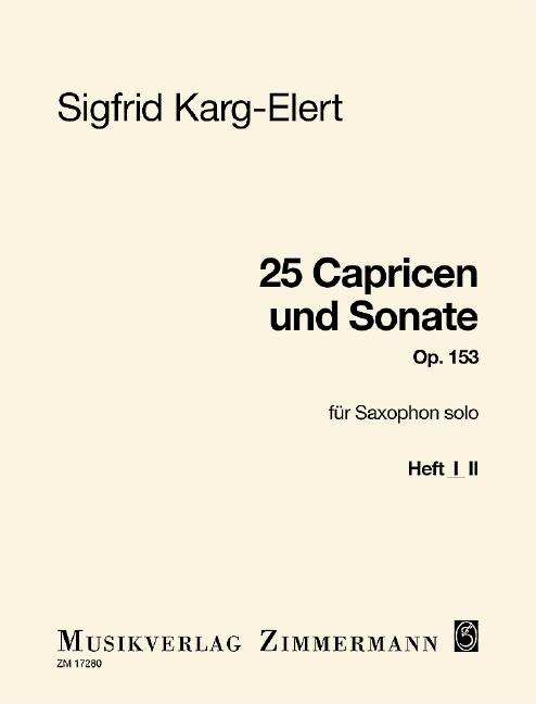Vorderes Coverbild 25 Capricen und Sonate op.153 Band 1 (Capricen 1-14)