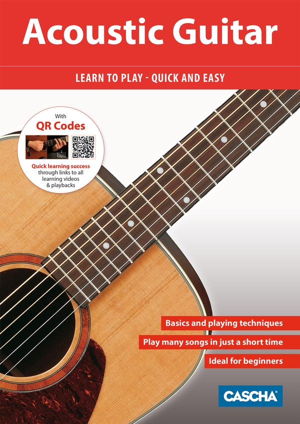 Vorderes Coverbild Acoustic Guitar - Learn to play quick and easy (+QR-Codes)