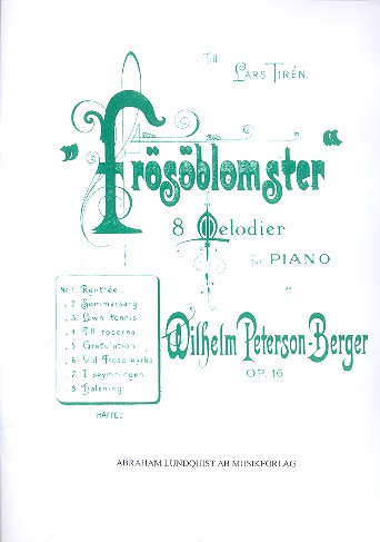 Vorderes Coverbild Frösöblomster op.16 vol.1