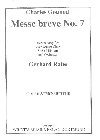Vorderes Coverbild Messe brève Nr.7