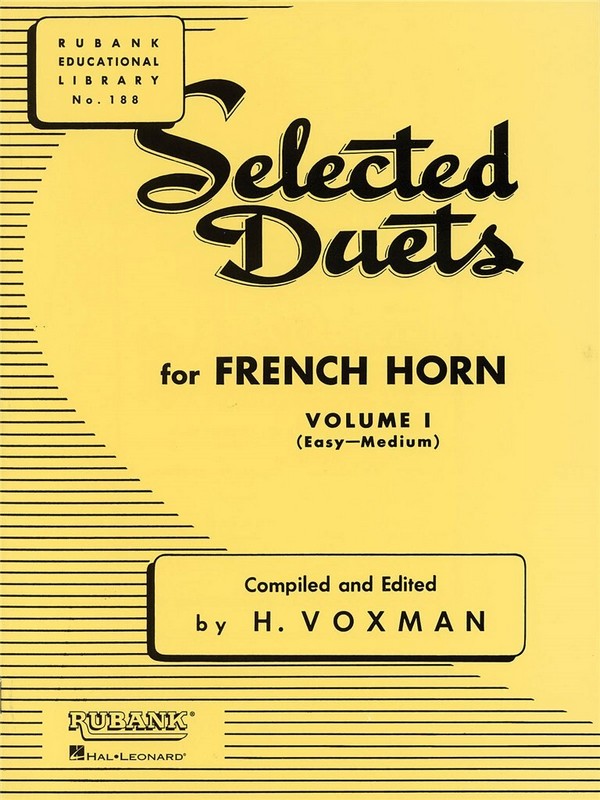 Vorderes Coverbild Selected Duets vol. 1 for French horns