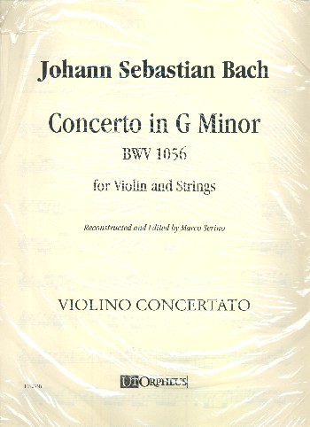Vorderes Coverbild Concerto g Minor BWV1056