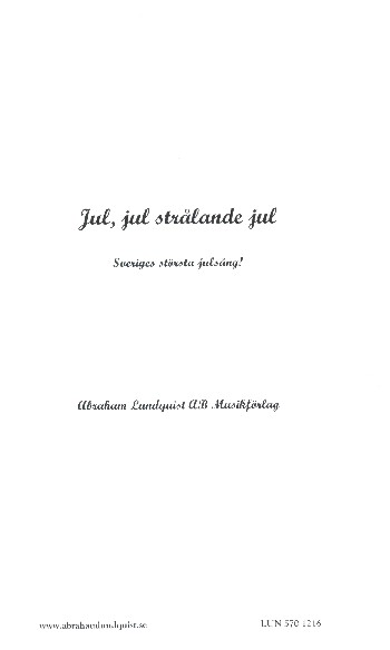 Vorderes Coverbild Jul jul stralande jul