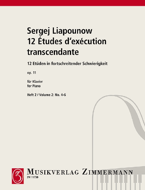 Vorderes Coverbild 12 Etudes op.11 Band 2 (Nr.4-6)