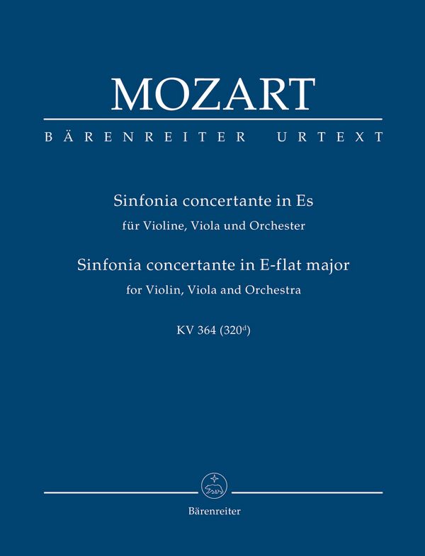 Vorderes Coverbild Sinfonia concertante Es-Dur KV364