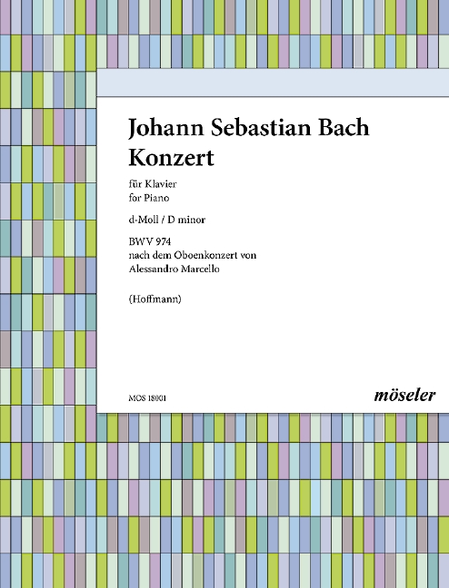 Vorderes Coverbild Konzert d-Moll BWV974