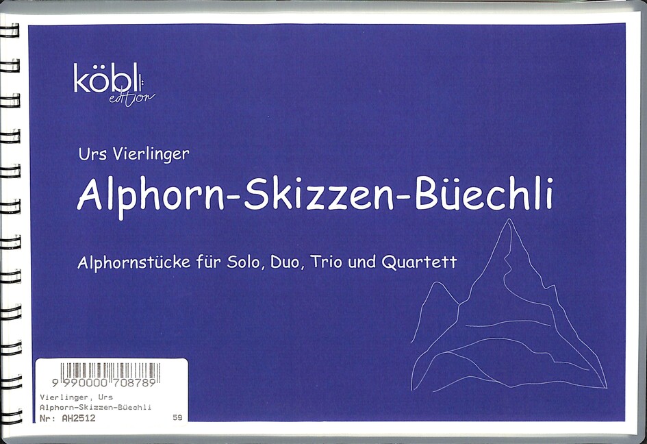 Vorderes Coverbild Alphorn-Skizzen-Büechli