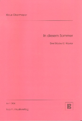 Vorderes Coverbild In diesem Sommer