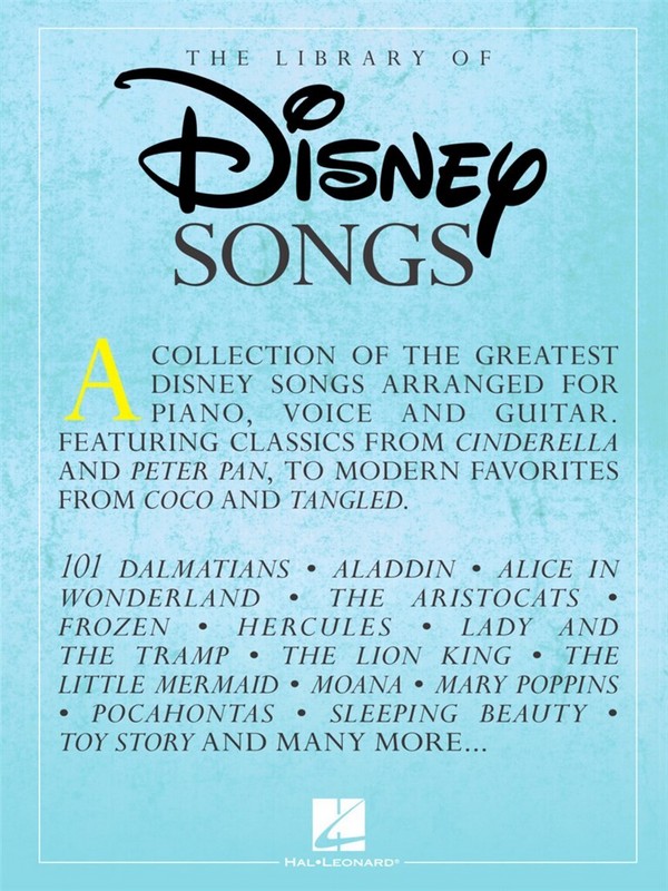 Vorderes Coverbild The Library of Disney Songs