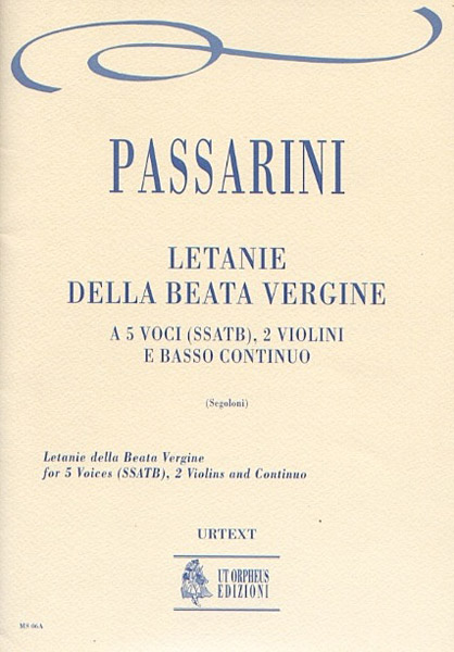 Vorderes Coverbild Letanie della beata virgine