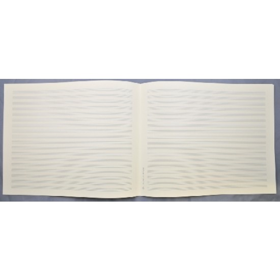 Vorderes Coverbild Notenpapier Quart-Format quer 18 Systeme