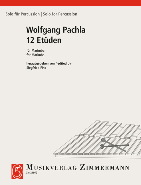 Vorderes Coverbild 12 Etüden für Marimba