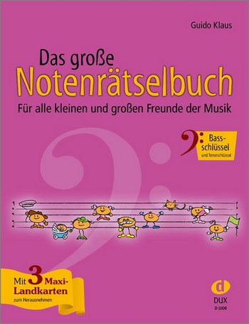 Vorderes Coverbild Das große Notenrätselbuch - Bassschlüssel