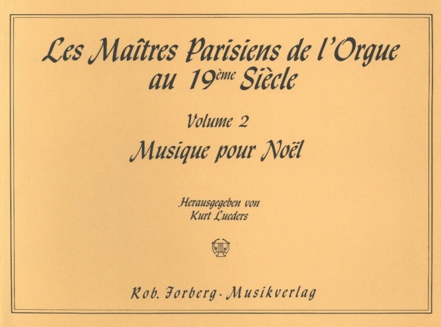 Vorderes Coverbild Pariser Orgelmeister des