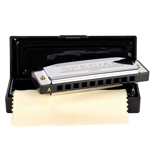 Vorderes Coverbild Blues Harmonica in A ( inkl. Kunststoff-Case und Pflegetuch)