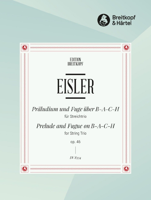 Vorderes Coverbild Präludium und Fuge über B-A-C-H op.46