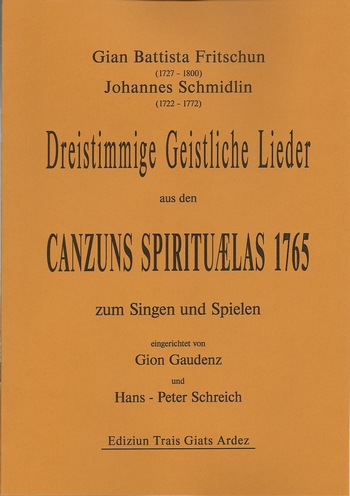 Vorderes Coverbild Dreistimmige geistliche Lieder aus den Canzuns spirituaelas
