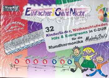 Vorderes Coverbild 32 Kinderlieder, Weihnachtslieder, Hits & Evergreens in C-Dur (+CD):