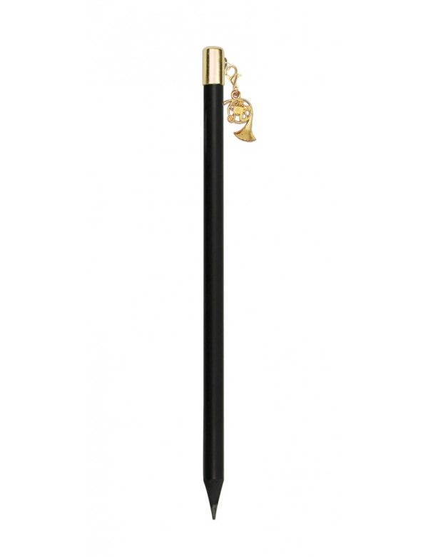 Vorderes Coverbild Bleistift mit Anhänger Horn golden