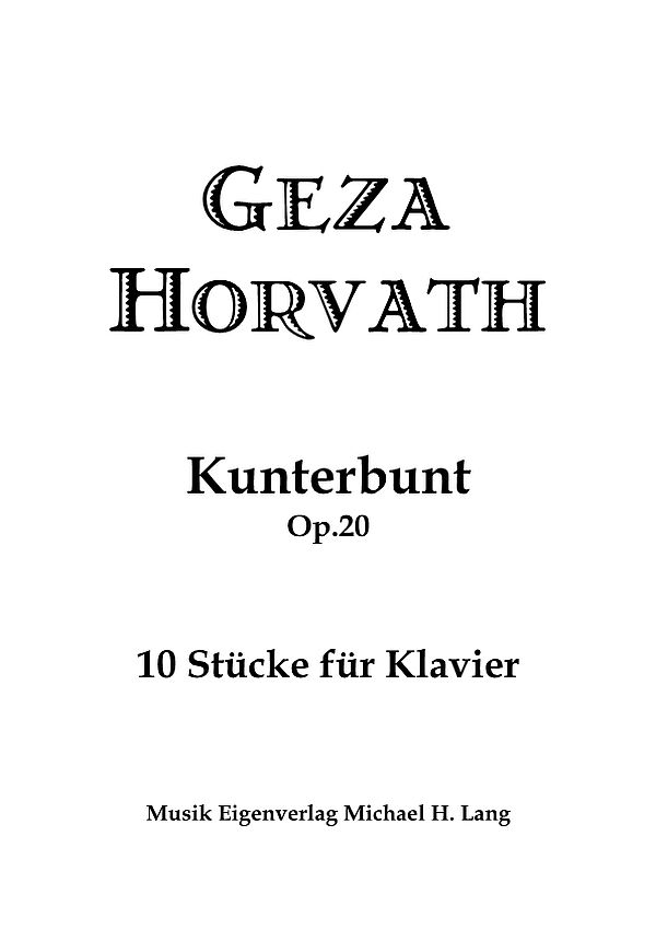 Vorderes Coverbild Kunterbunt op.20