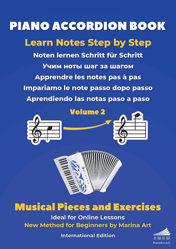 Vorderes Coverbild Piano Accordion Book Vol.2: Musical Pieces and Exercices