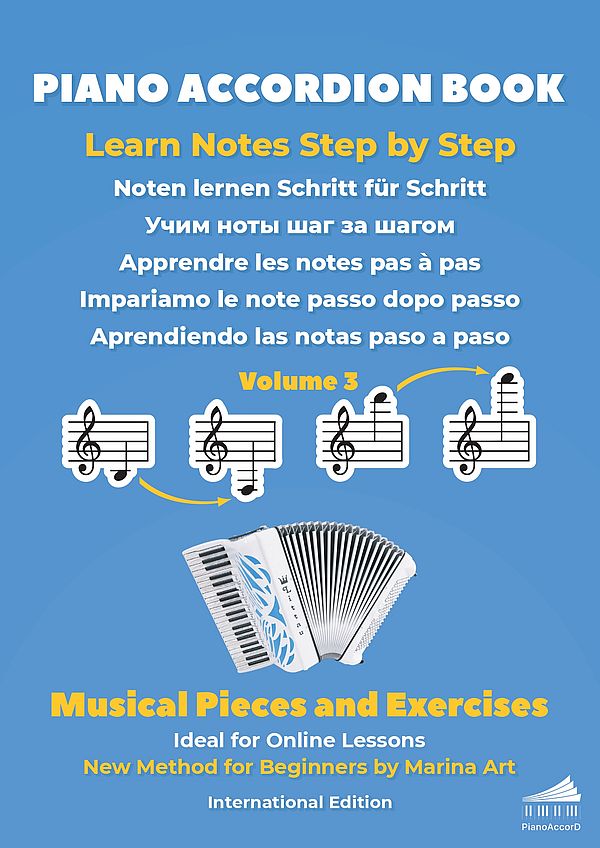 Vorderes Coverbild Piano Accordion Book Vol.3: Musical Pieces and Exercices