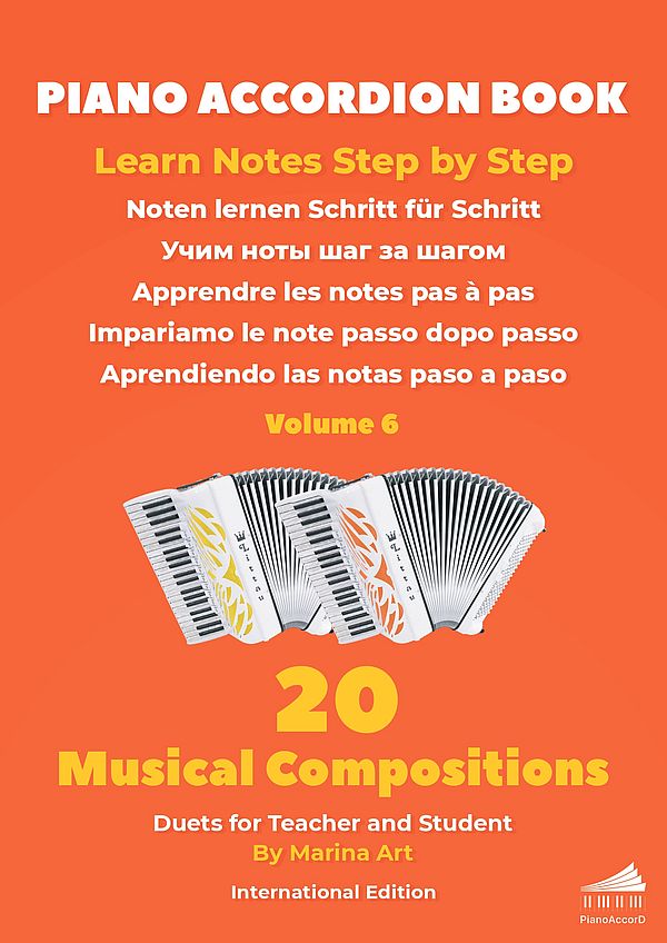 Vorderes Coverbild Piano Accordion Book Vol.6: 20 Musical Compositions