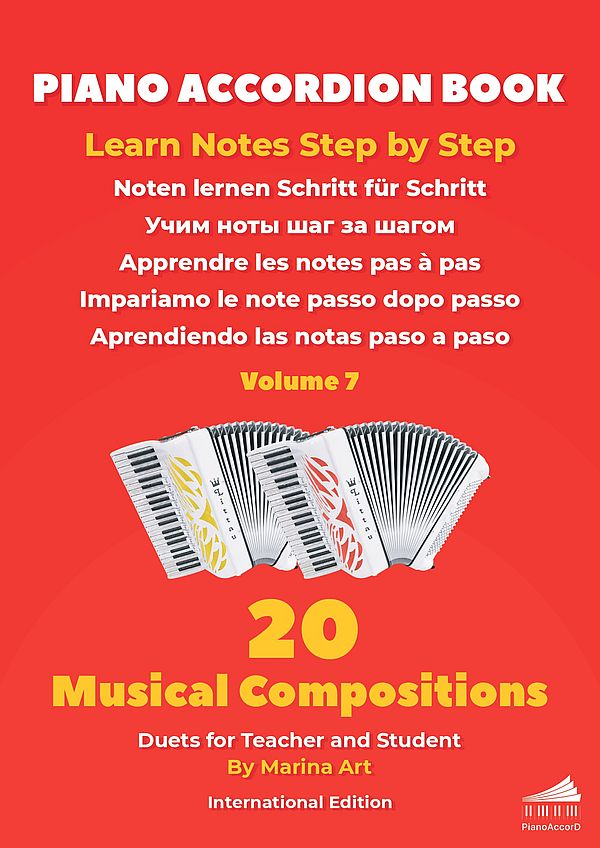Vorderes Coverbild Piano Accordion Book Vol.7: 20 Musical Compositions