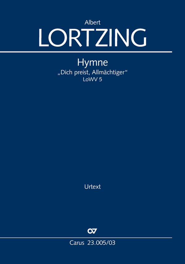 Vorderes Coverbild Hymne "Dich preist, Allmächtiger" LoWV 5