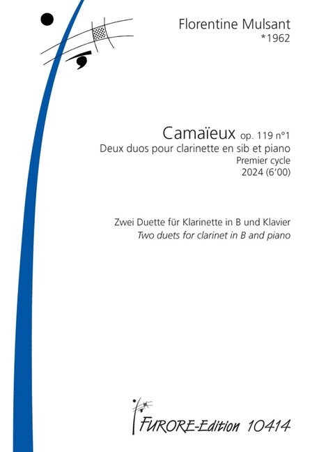 Vorderes Coverbild Camaieux op.119 no.1 Premier cycle (2024)